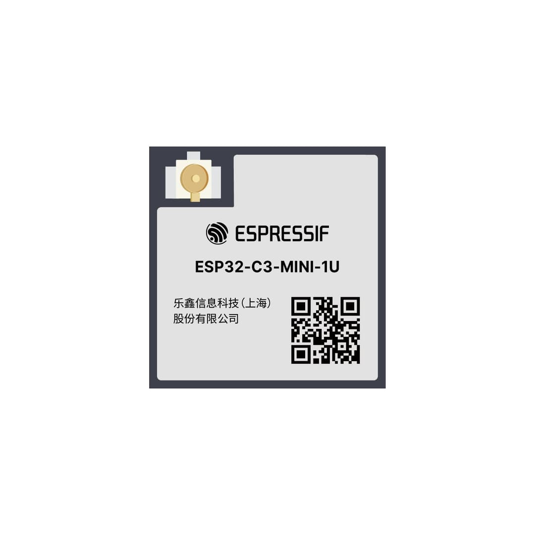 Espressif Systems ESP32-C3-MINI-1U-N4X — SMD MODULE, ESP32-C3FH4X, CHIP