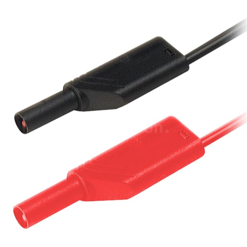 Hirschmann MLS WS 50/2,5 RS Sicherheitsmessleitung stapelbar 2,5mm² 0,50m Paar rot/schwarz