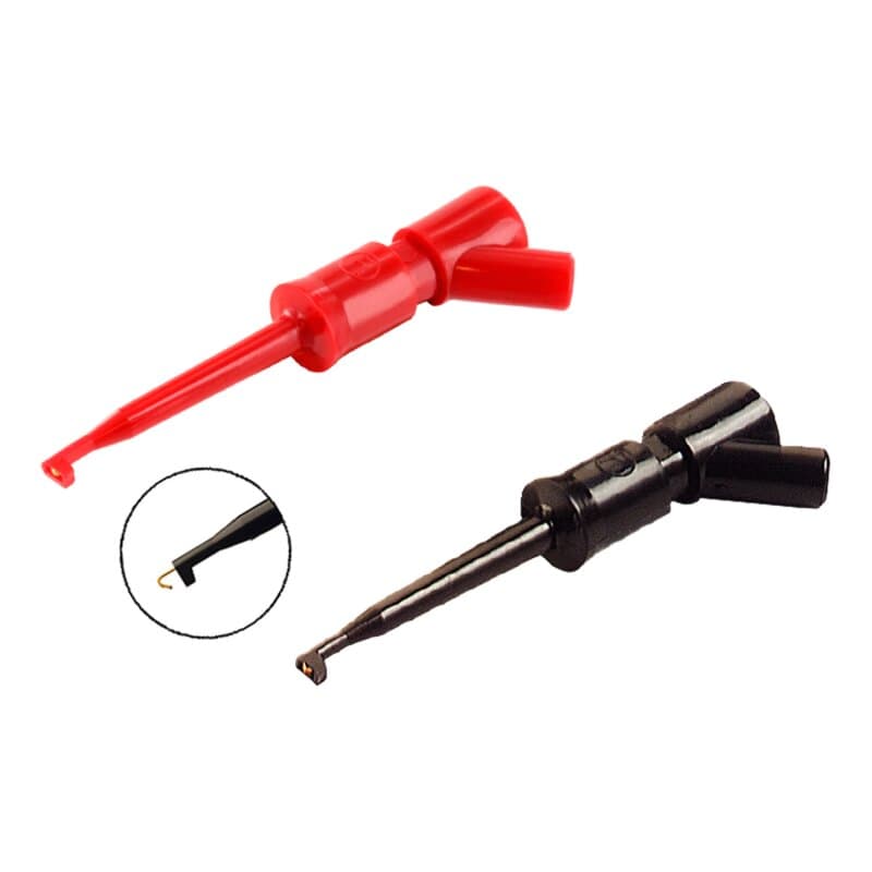 Hirschmann KLEPS 2 BU Miniatur-Klemmprüfspitze Paar rot/schwarz