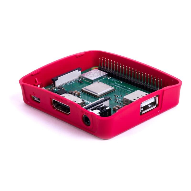 Offizielles Raspberry Pi 3 A+ Gehäuse rot/weiß