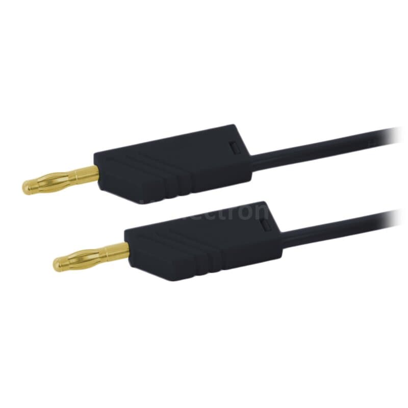 Hirschmann MLN 50/2,5 AU SW Messleitung 2,5mm² vergoldet 0,50m schwarz