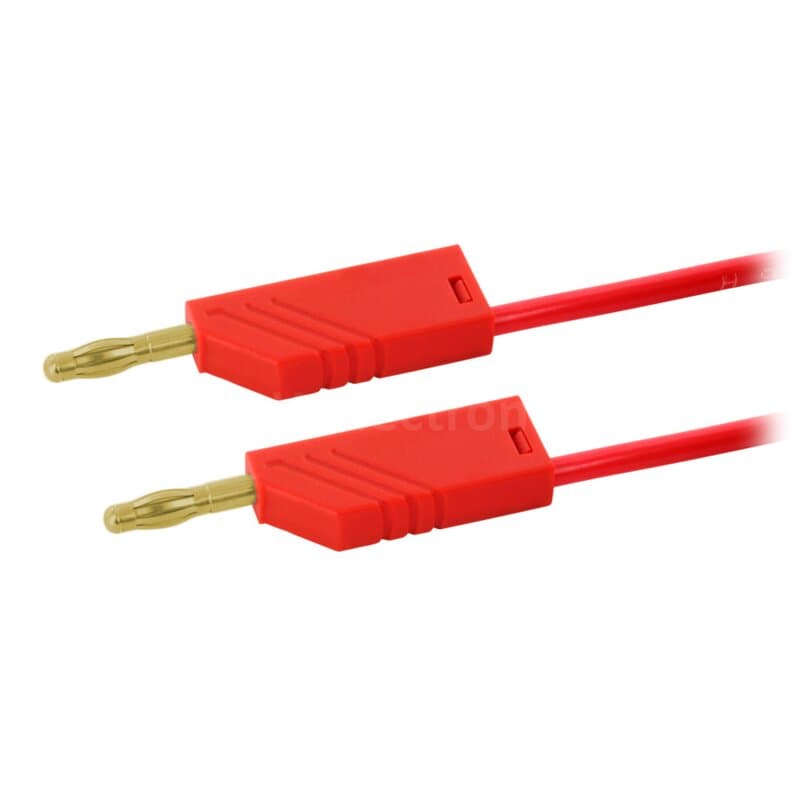 Hirschmann MLN 200/2,5 AU RT Messleitung 2,5mm² vergoldet 2,00m rot
