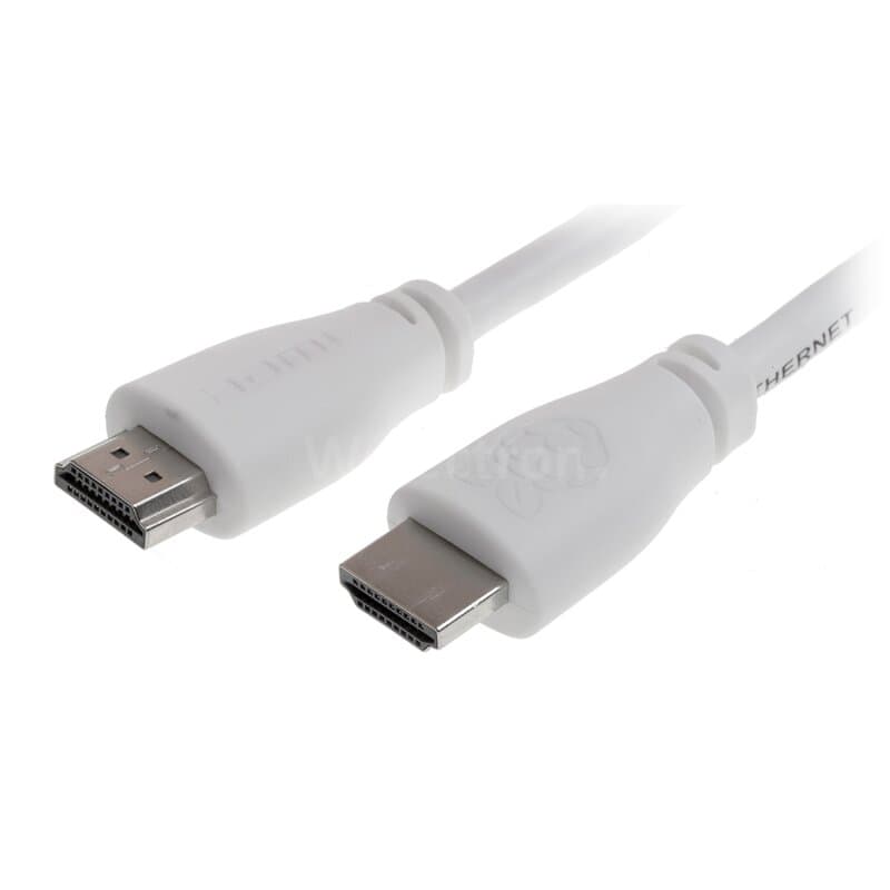 Offizielles Raspberry Pi 3 HDMI Kabel 2,0m weiß