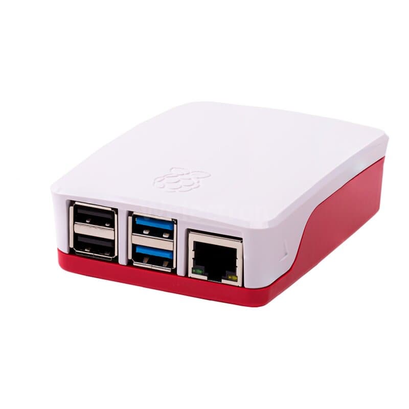 Offizielles Raspberry Pi 4 Gehäuse rot/weiß