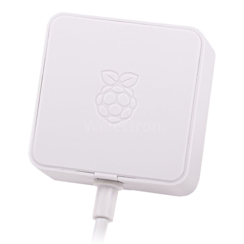 Offizielles Raspberry Pi 4 Steckernetzteil USB-C 5,1V/3A weiß (EU)
