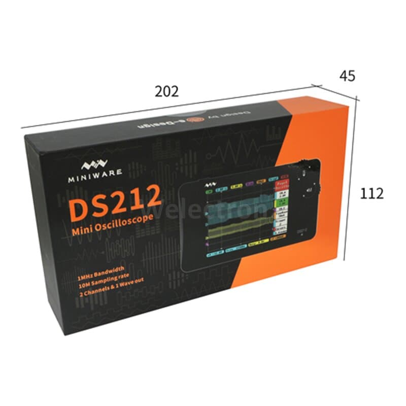Miniware DS212 Kompaktes Hand-Oszilloskop