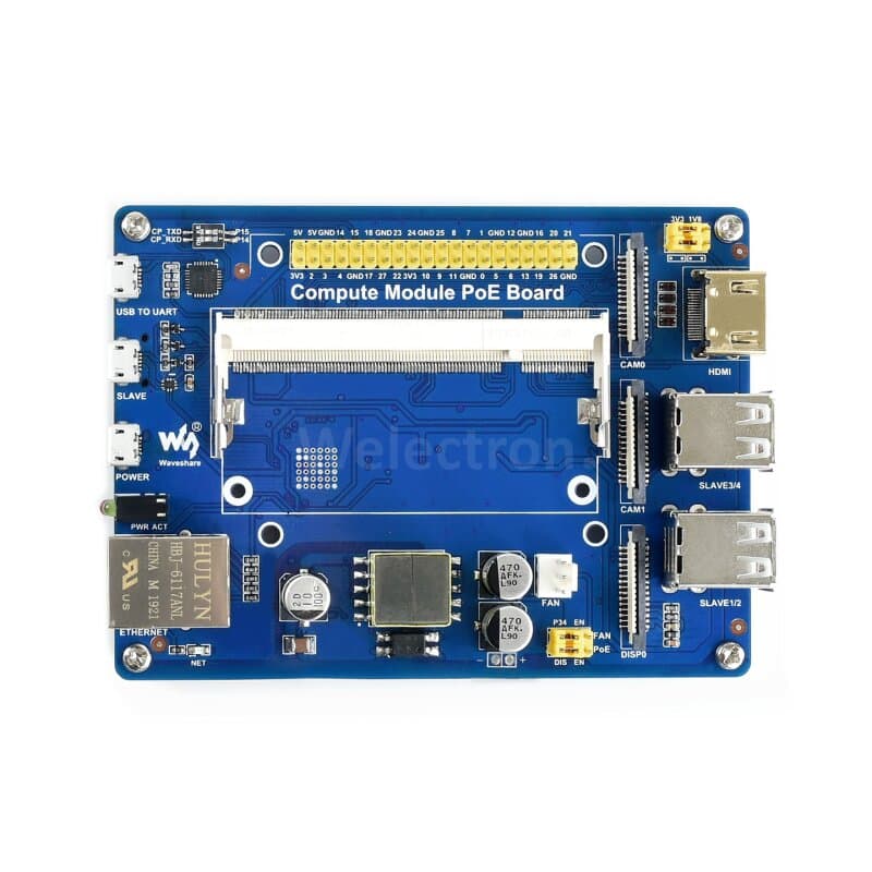 Waveshare 16664 Compute Module PoE Board