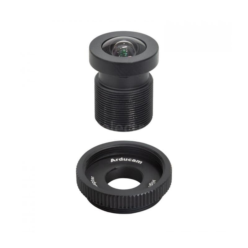 Arducam LN033 90 Degree Wide Angle 1/2.3"" M12 Lens with Lens Adapter for Raspberry Pi High Quality Camera