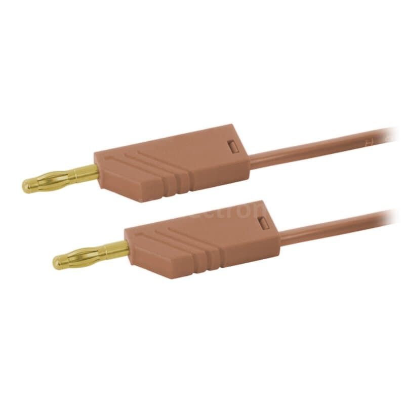 Hirschmann MLN 50/2,5 AU BR Messleitung 2,5mm² vergoldet 0,50m braun