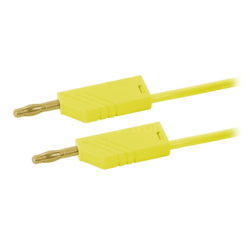 Hirschmann MLN 200/2,5 AU GE Messleitung 2,5mm² vergoldet 2,00m gelb