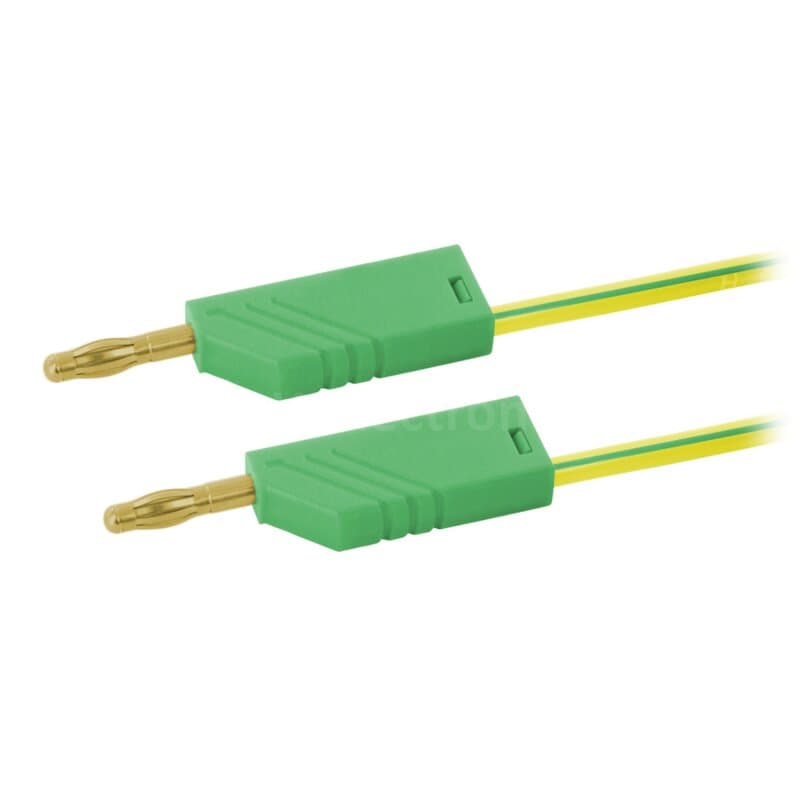 Hirschmann MLN 200/2,5 AU GG Messleitung 2,5mm² vergoldet 2,00m grün/gelb