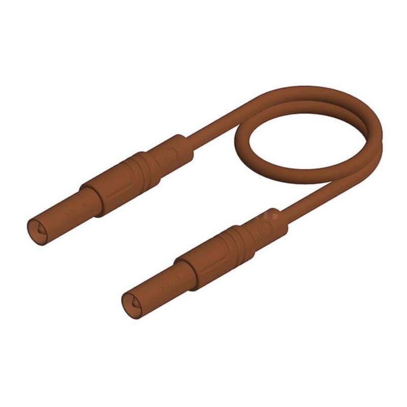 Hirschmann MLS GG 50/2,5 BR Sicherheitsmessleitung gerade 2,5mm² 0,50m braun