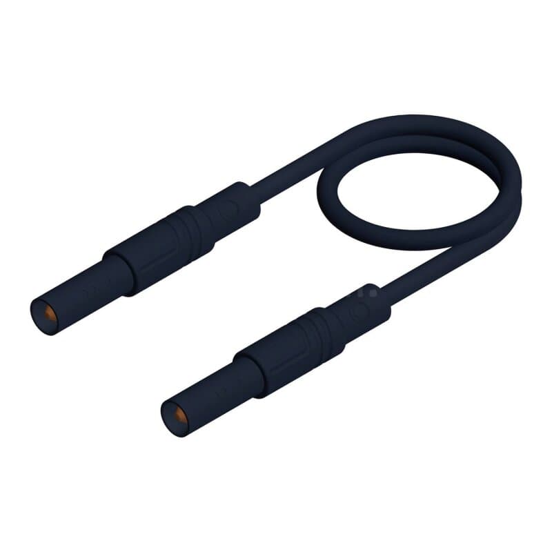 Hirschmann MLS SIL GG 50/1 SW Sicherheitsmessleitung gerade 1,0mm² 0,50m schwarz