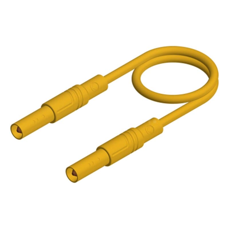 Hirschmann MLS SIL GG 200/1 GE Sicherheitsmessleitung gerade 1,0mm² 2,00m gelb