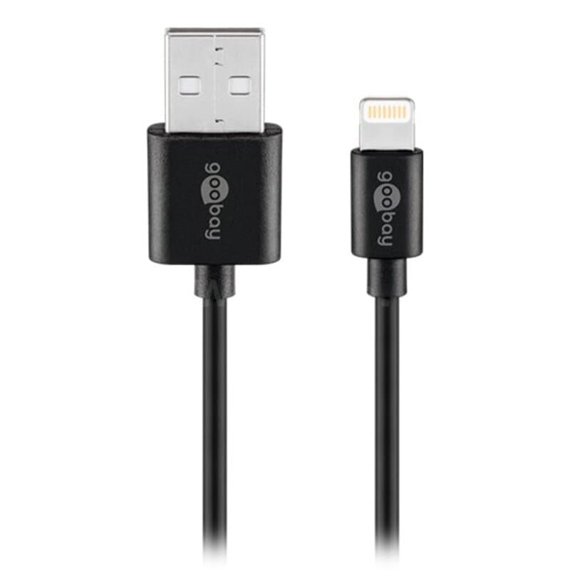 Goobay 72904 Lightning Kabel 0,50m schwarz