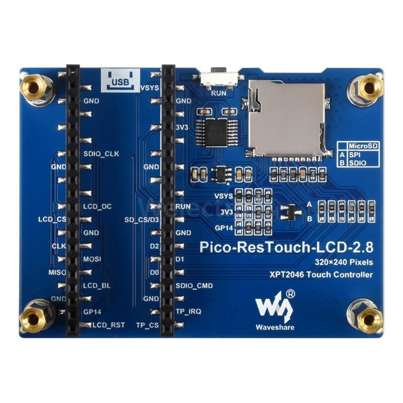 Waveshare 19804 Pico-ResTouch-LCD-2.8