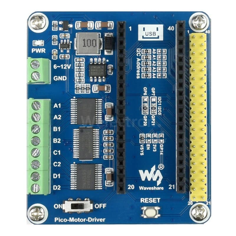Waveshare 19764 Pico-Motor-Driver