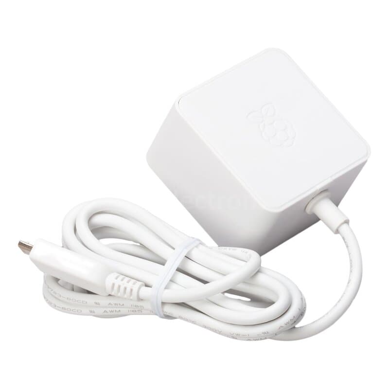 Offizielles Raspberry Pi 3 / Zero Steckernetzteil micro-USB 5,1V/2,5A weiß (EU)