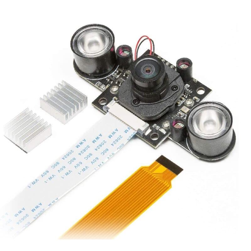 Arducam B003504 for Raspberry Pi NOIR 5MP OV5647 Camera Module Motorized IR-CUT Filter for Daylight and Night vision Support Pi 4 Zero Pi 3 Pi...