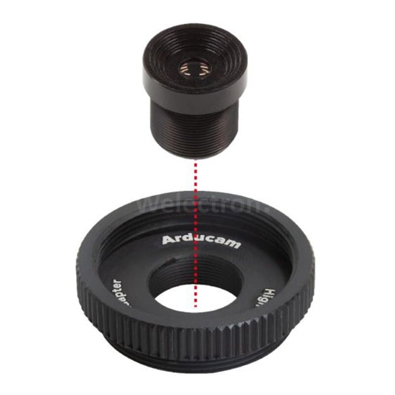 Arducam LN077 1/1.8'' 4K 12mm Low Distortion M12 Lens for OS08A10,OS08A20 and more image sensors with large optical format