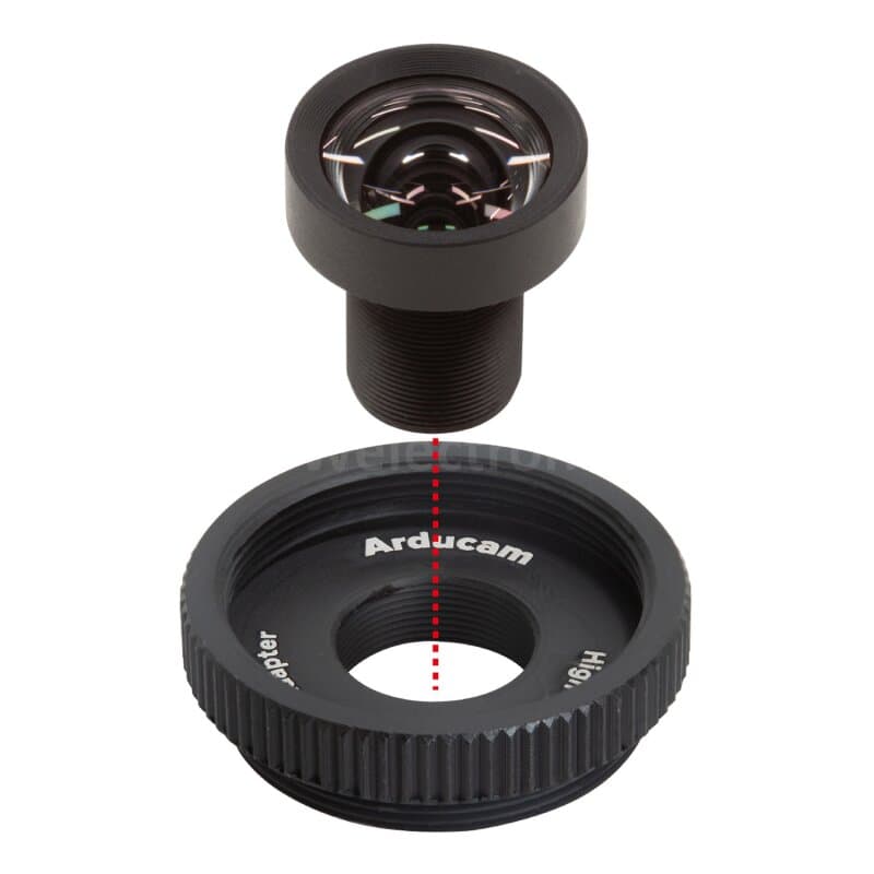 Arducam LN079 1/1.8'' 4K 5.5mm Low Distortion M12 Lens for OS08A10,OS08A20 and more image sensors with large optical format