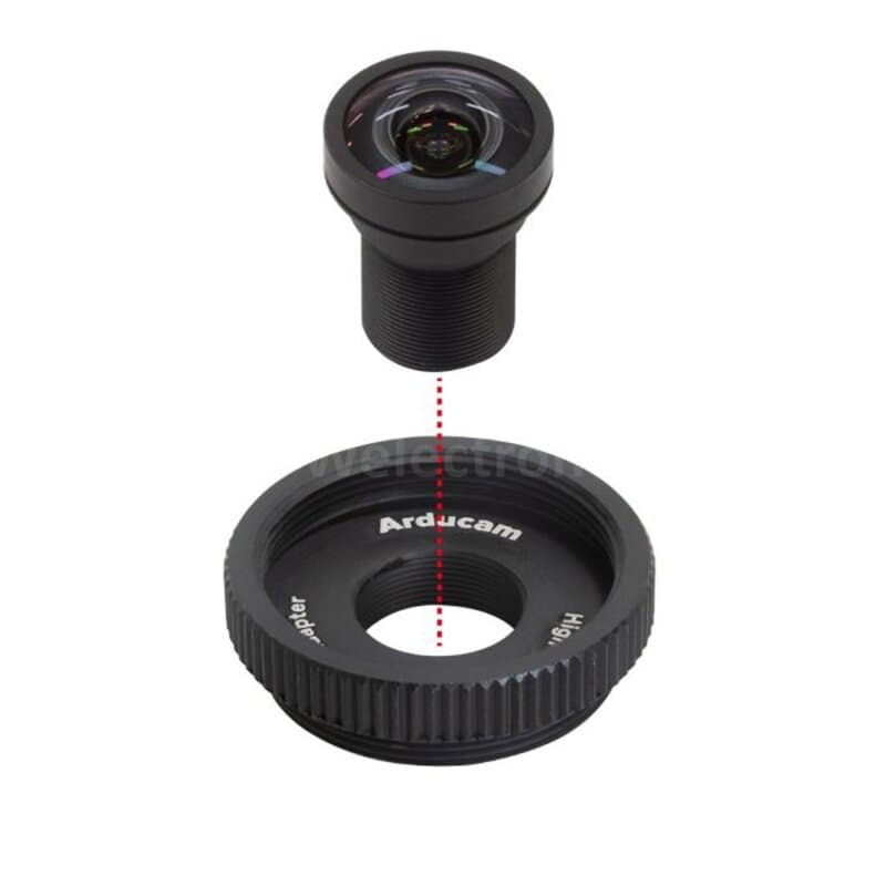 Arducam LN082 1/1.8'' 4K 4.41mm M12 Lens for OS08A10,OS08A20 and more image sensors with large optical format