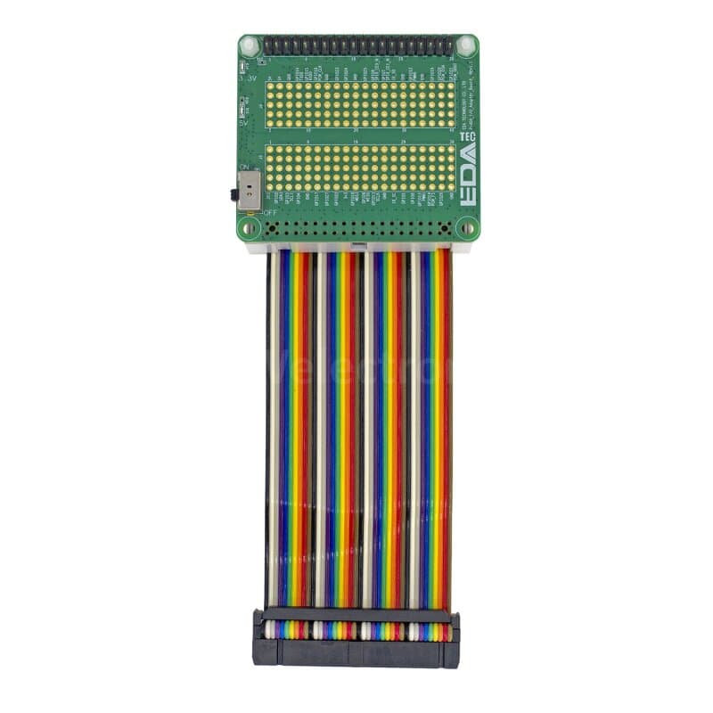 Edatec Pi400PROT-R 40-poliger E/A-Schutz für Pi400, Rainbow-Kabel
