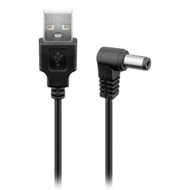 Goobay 55158 USB DC-Kabel mit 5,5x2,1mm Hohlstecker 1,00m