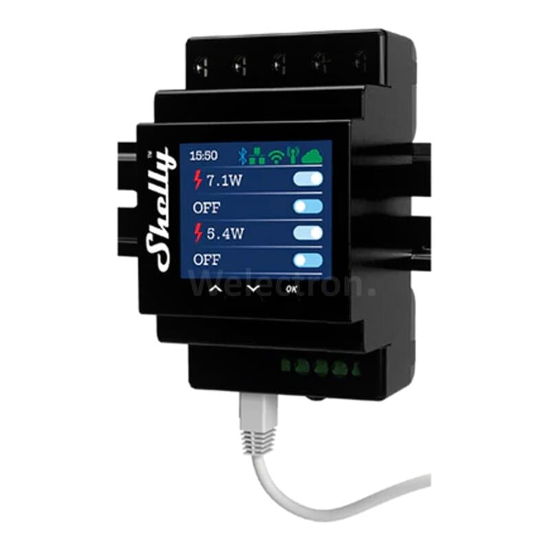 Shelly Pro 4PM 4-Kanal Schaltaktor mit Messfunktion, WLAN/LAN