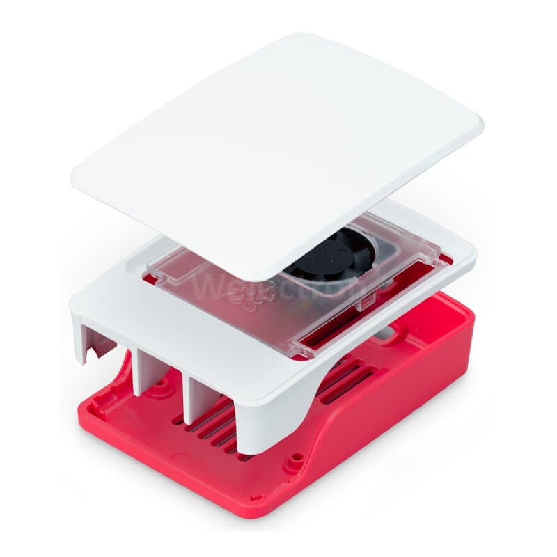 Offizielles Raspberry Pi 5 Gehäuse rot/weiß