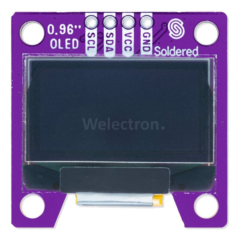 Soldered 333099 Bildschirm OLED I2C Weiß 0.96"" SSD1306