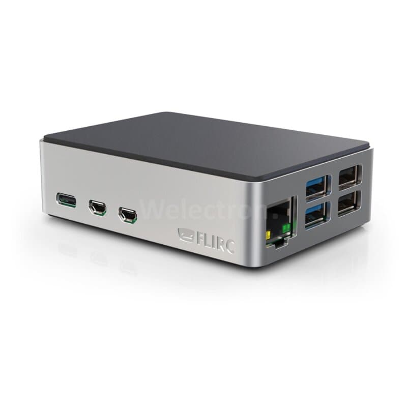 Flirc Raspberry Pi 5 Case Standard (silber/schwarz)