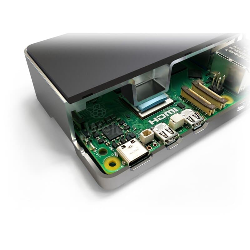 Flirc Raspberry Pi 5 Case Standard (silber/schwarz)