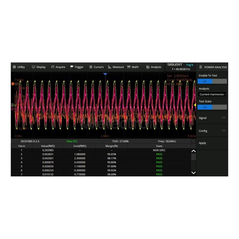 Siglent SDS800X-HD-PA Power Analysis Lizenz