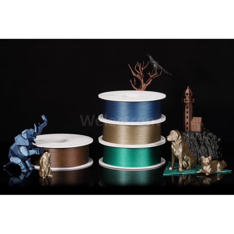 Bambu Lab PLA Metal Filament auf Spule 13500 Oxide Green Metallic