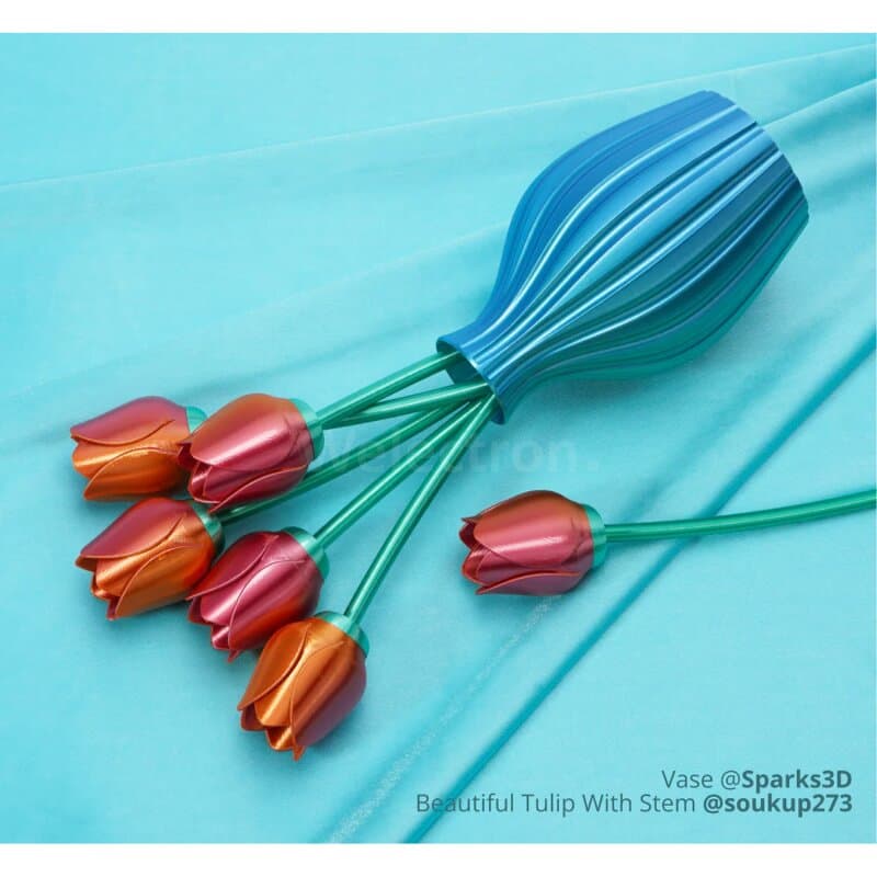 Bambu Lab PLA Silk Multi-Color Filament auf Spule 13904 Blue Hawaii