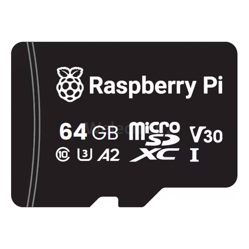 Offizielle Raspberry Pi microSD Speicherkarte 64 GB (Bulk)