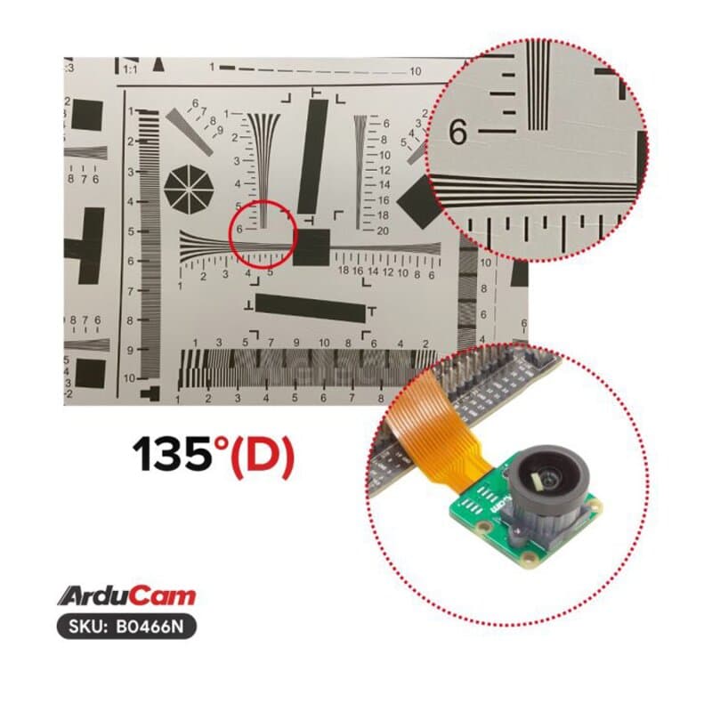 Arducam B0466N 12.3MP 477M HQ Camera Module with 135°(D) M12 Wide Angle Lens for NVIDIA Jetson Orin NX/AGX Orin
