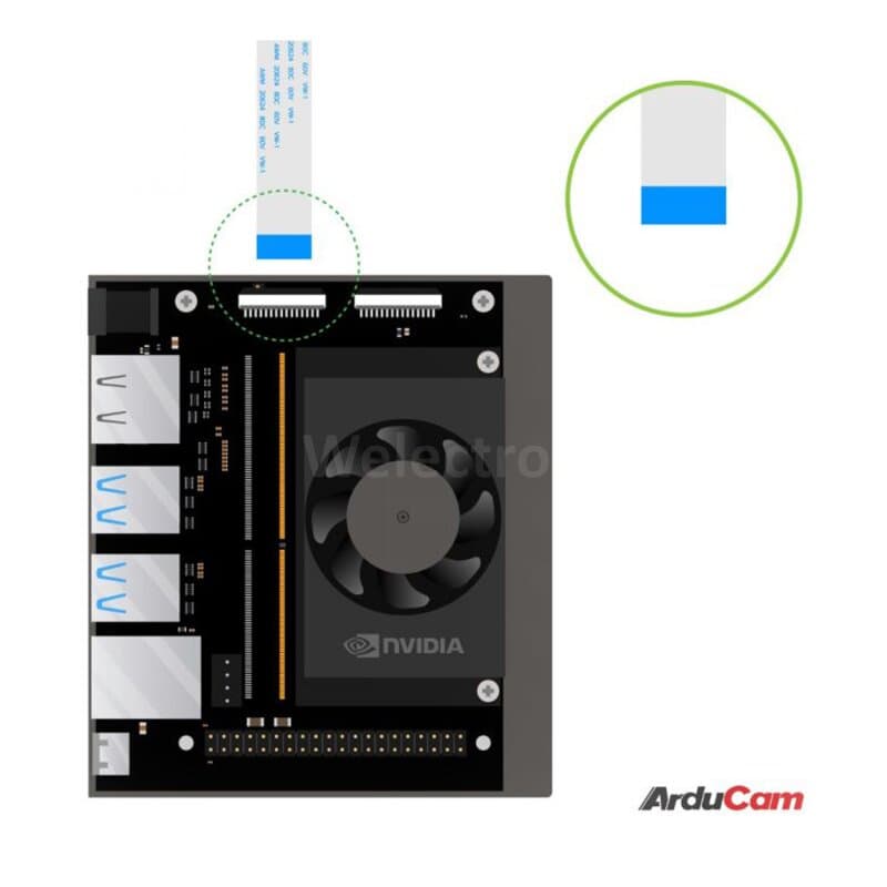 Arducam B0466N 12.3MP 477M HQ Camera Module with 135°(D) M12 Wide Angle Lens for NVIDIA Jetson Orin NX/AGX Orin