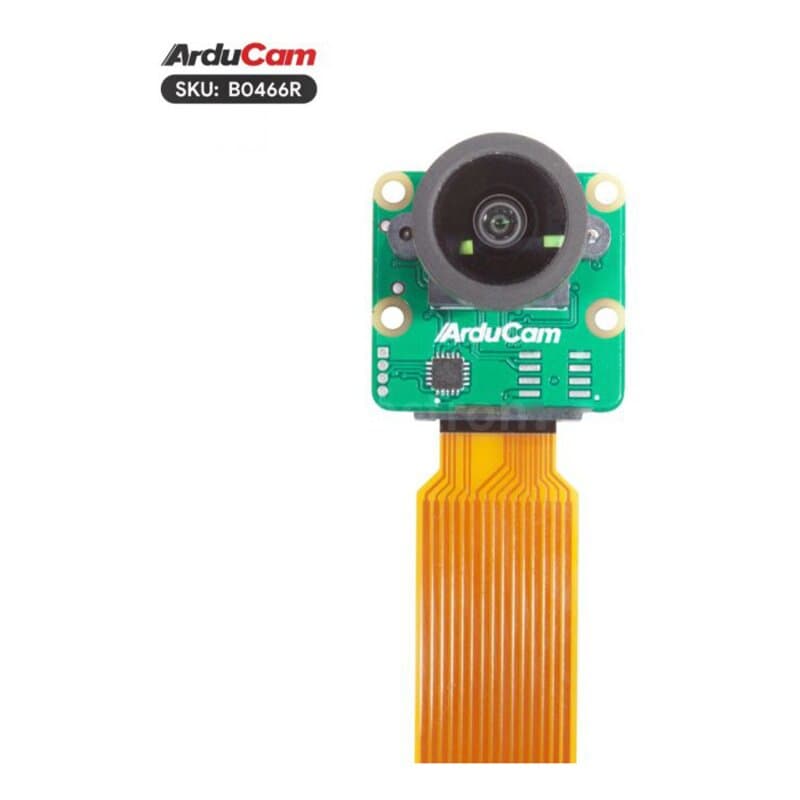 Arducam B0466R 12.3MP 477M HQ Camera Module for Raspberry Pi with 135°(D) M12 Wide Angle Lens