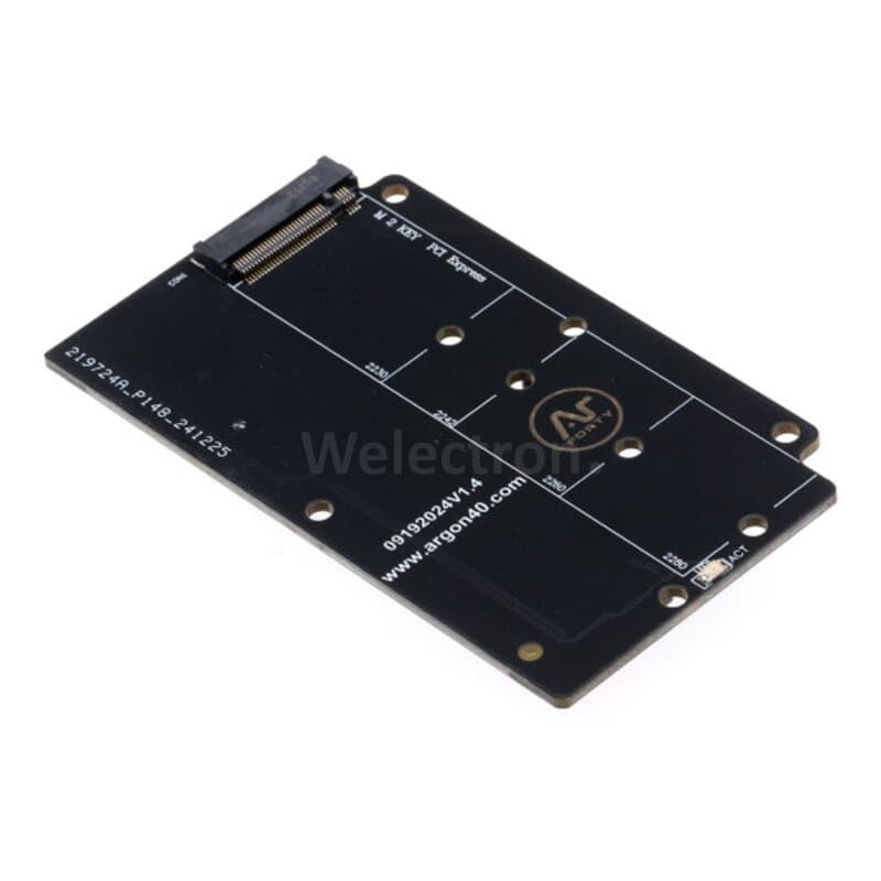 Argon ONE V5 M.2 Einzel-NVMe PCIe Erweiterungsboard