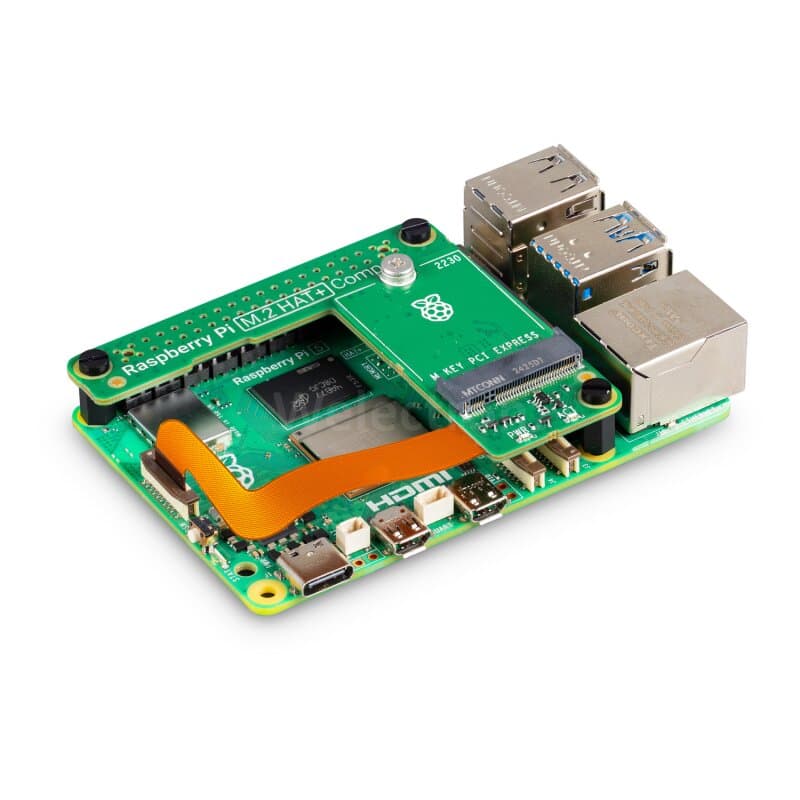 Offizielles Raspberry Pi M.2 HAT+ (Compact) für Pi 5