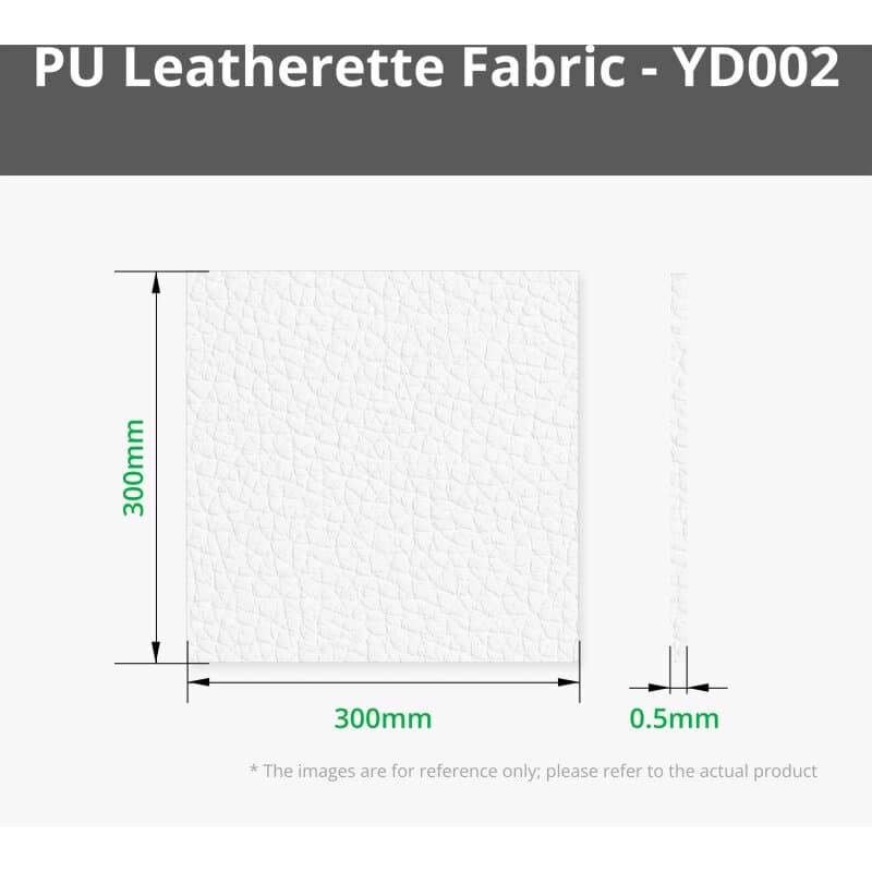 Bambu Lab B-YD002 Pebbled PU Leatherette Fabric, 5er-Pack White