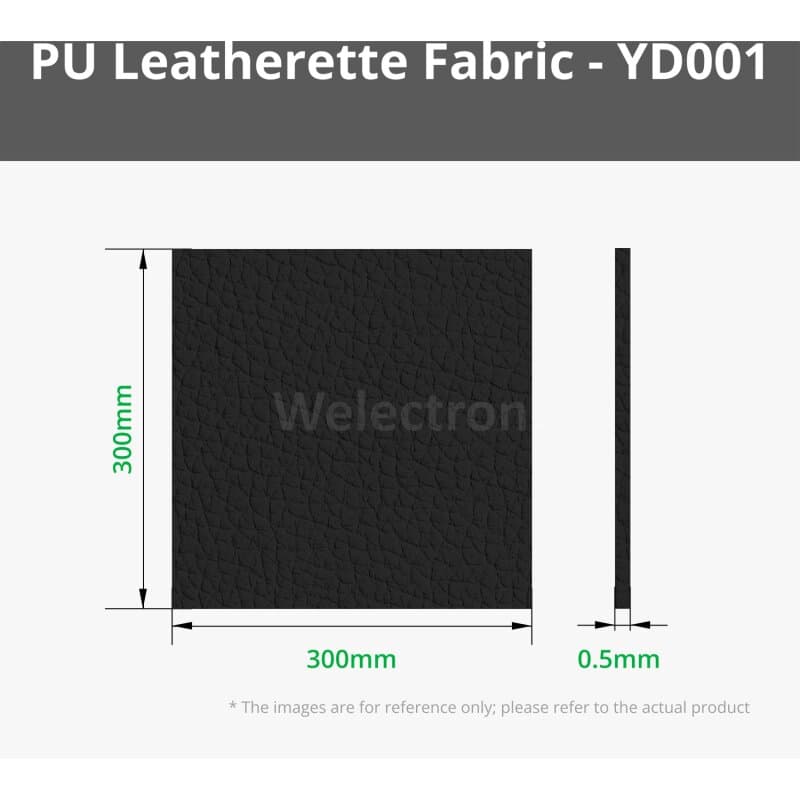 Bambu Lab B-YD001 Pebbled PU Leatherette Fabric, 5er-Pack Black