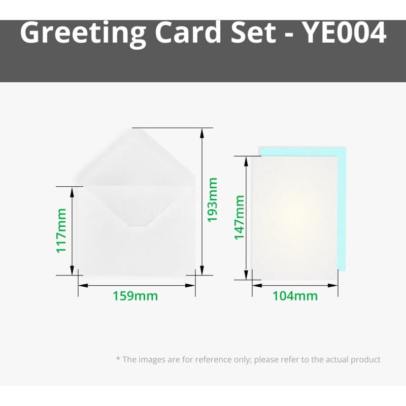Bambu Lab Greeting Card Set, 2er-Pack Pearlescent White