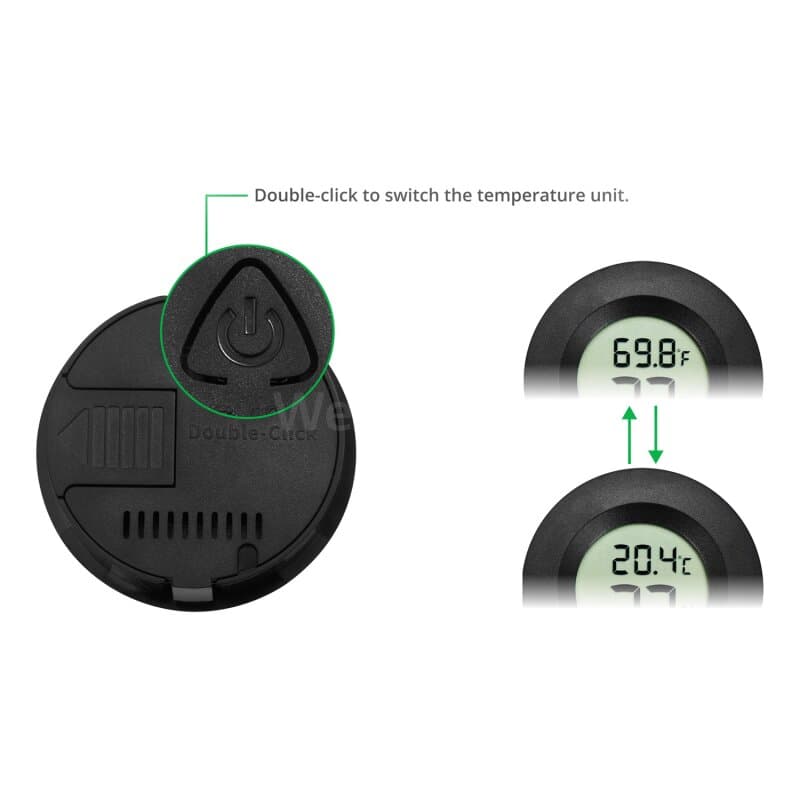 Bambu Lab B-XF001 Circular Embedded Electronic Digital Thermometer Hygrometer